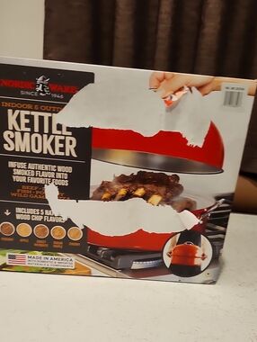 Nordic Ware Red Kettle-Style Smoker